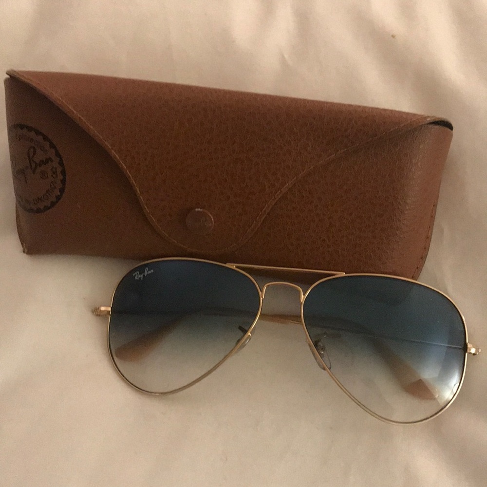 Ray-Ban Aviators, Blue Fade Lens